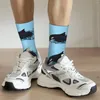 Chaussettes pour hommes Hip Hop Vintage Save Compression Unisexe La Baleine Harajuku Motif Imprimé Drôle Nouveauté Happy Crew Chaussette Garçons Cadeau