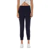 Lu Yoga damskie spodnie do joggerów wysokie talia miękkie damskie kieszenie na damskie spodnie Trening Lady Jogging Spods F19027