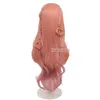 Cosplay s Bubu Cheveux Synthétiques Caitlyn LOL Heartthrob Heartache Saint Valentin Peau 85cm Orange Rose Résistant À La Chaleur 230728