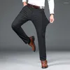 Erkek pantolon 2023 bahar bambu fiber gündelik klasik stil iş moda haki streç pamuklu pantolon erkek marka kıyafetleri