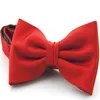 Stripe Bowtie 12 6cm Bowknot 30 kolorów solidny kolor muszki męski zestaw na Dzień Ojca Bowtie Bowtie Chr2505