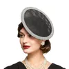 Stingy Brim Hats Derby for Women Fascinators Tea Party pannband med fascinator bröllop cocktail platt hårklipp 230729