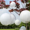 8 - 16 Inch Home Decor Witte Chinese Papieren Lantaarn Bruiloft Kinderen Verjaardagsfeestje Baby Shower Hangende Decoratie