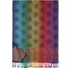 Bufandas coloridas Paisley Pashmina bufanda de seda chal estola pañuelo para la cabeza cuello tejido Jacquard para dama mujer con borla 70x180cm 200g 230729