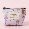 Mode Fleur Motif Porte-Monnaie Petite Toile Fraîche Porte-Monnaie Dame Filles Écouteurs Pièces Clé Argent Sac De Rangement Pochette À Fermeture Éclair de801