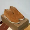 LP PIANAS Open Walk Suede Sneaker Sapatos Mulheres sapato casual Homens Slip-On Walking Flats clássico bota de tornozelo Designer de luxo botas de deserto calçado de fábrica