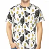 Men's T Shirts Greyhound Dog Blue Toast Pattern Special Polyester TShirt Top Quality Design Thin Shirt Stuff