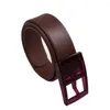 Cinturones Cummerbund Llanura Hebilla de plástico liso Ceinture Cinturón de cuero de caucho de silicona Pretina informal