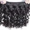 Lace Loose Wave Bundles 10 32 Inch Hair s Natural Black Brazilian Weave 1 3 4 PCS Human 100 230728