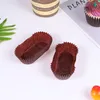 Tek kullanımlık fincan pipetler çocuklar kağıt ambalaj kağıdı 1000 oval cupcake ambalajerler çörek astarları yağlı kek kılıfları