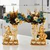 Vasi European in stile ceramico in ceramico Disposizione del vaso d'oro Accessori per decorazioni per la casa Creative Elephant Golden Vasi 230812
