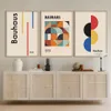 Other Event Party Supplies Mid Century Modern Bauhaus Abstract Geometry Posters Canvas Paintings Wall Art Pictures Prints for Living Room Home Decor 230729