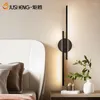 Wall Lamps Mounted Lamp Black Sconce Led Hexagonal Bedroom Decor Antique Wooden Pulley Smart Bed Styles