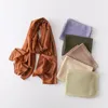 Scarves Cross-Border Amazon Solid Color Gold Sprinkling Chiffon Fashion Ethnic Scarf Women's Toe Cap Shawl One Pie