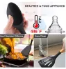 Ensemble d'ustensiles de cuisine en silicone 12 pièces avec support de poignées en bois pour ustensiles de cuisine antiadhésifs cuillère à soupe louche fendue fouet pinces brosse pâtes serveur 0729