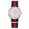 Cagarny Watches Women Fashion Quartzc Watch Clock Woman Rose Gold Ultra Thin Case Nylon Watchband Casual Ladies2214