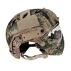 Cykelhjälmar Taktisk full ansiktshjälmmask med Goggles Army Wargame CS paintball skjutningskamphjälmhjälmjakt Tillbehör 230728