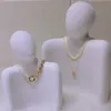 Jewelry Stand Nice L/M Matte Resin White/Black Medium Side Portrait Model Earrings Necklace Jewelry Display Stand Necklace Display Props 230728