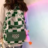 School Bags school bags for teenage girls fashion black and white plaid school backpack large capacity bookbag student lightweight schoolbag 230728