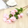 Decorative Flowers Simulated Linglong Peony Flower Wedding Home Restaurant Decoration Silk Blossom Lotus