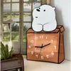 Wall Clocks 3D Modern Cartoon Living Room Home Decor Clock Children's Bedroom Study Mute Digital