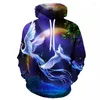 Men's Hoodies 2023 Spring And Autumn Fashion Hoodie 3D Printing Cute Parrot Pattern Loose Casual Street Hip Hop Clothing