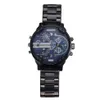 Marque de mode 7331 Big Case en acier inoxydable pour hommes Montre-bracelet à quartz watches232v
