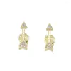 Orecchini a bottone Fashion Cute Arrow per le donne Orecchini in argento sterling 925 piccoli gioielli