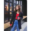 Women's Suits EOS Madew 2023 Spring American Casual Savislook The Same Double-breasted Loose Coats Medium-length Small Blazer Women