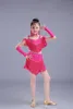 Stage Wear Children's Latin Dance Skirt Summer Girl Style Modern Competition Sequins Tassel Practice Performance Clothing