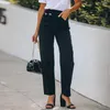 Jeans da donna 2023 Autunno Nero Vita irregolare Personalità Pantaloni in denim Pantaloni casual Trend Europa e America Y2k
