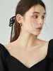 Orecchini pendenti Black Love Light Luxury Drop Temperament Ear Clip Nicchia Design Sense Borchie premium