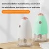 1pc humidificateur de stérilisation à oxygène actif, fabricant de brume fraîche, humidificateur portatif d'hydratation d'atomisation rechargeable de lumière d'atmosphère colorée