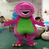 2018 Factory direct Profession Barney Dinosaur Mascot Costumes Halloween Cartoon Adult Size Fancy Dress3300