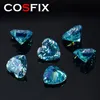 Diamanti sciolti COSFIX Pietre sciolte con taglio a cuore raro D Colore VVS1 Diamanti certificati a forma di cuore rosa blu 230728