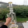 19 Inch Super Water Bong Hookahs Spring Tube Dab Rig Thick Glass Smoking Pipes Recycler with Female 14mm Joint