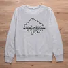 Bluza damskie bluzy z kapturem złamana na chmurę pogodową zabawne czyste bawełniane kobiety graficzne unisex crewneck cytat skoczek stroi