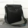 Herren-Umhängetasche, Nylon, Messenger-Tasche, Herren-Business, wasserdicht, multifunktionale Tasche, Einzel-Umhängetasche, Innenfach, Schwarz