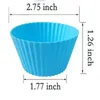 Sile Muffin Cupcake Stampi 7cm Colorful Cake Cup Mold Case Bakeware Maker Baking Mold sport JL1718