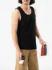 Men's Tank Tops Cotton Vest Men 2023 Summer Solid Color Slim Fit Thick Thread Sleeveless Sports Fitness Causal Bottoming Top Tees 230728