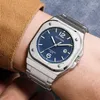 Armbanduhren Luxus Herrenuhr Hochwertige quadratische Quarz-Armbanduhr Splitter Gold Schwarz Blau Reloj Klassische Uhren Geschäftsmann Markenuhr