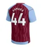 New Kamara 23 24 Home Away Aston Villaes Soccer Jerseys 2023 2024 Watkins Buendia McGinn El Ghazi Douglas Luiz Mings Konsa Cash Kid Kit Kit Football Shirts