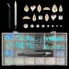 Nagelkunstdekorationen 2740pcs Nagelkunst Strücksteine Set Crystal AB 3D Flatback Glass Phantasiegeformte Kristalle Steine für DIY -Nägel Kunstdekorationen Kit 230729