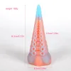 Dildos/Dongs Sex Products Liquid Silicone Mixed Color Octopus Tentáculo Vestibular Plug Anal Shaped Penis Sexyshop Dildo Large Woman Gay 230728