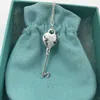 Designer Brand Tiffays S925 Love sleutel ketting voor dames zomer sleutelbeen keten Populair mode temperamentontwerp gevoel