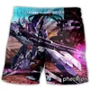 Pantaloncini da uomo Phechion Uomo/Donna Mobile Suit Gundam Hathaway Stampato in 3D Moda casual Streetwear Uomo Allentato Sportivo A112