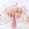 Decorative Flowers Artificial Eucalyptus Leaves Bouquet Fake Plant For Home Wedding Decoration Floral Arrangement