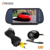 7 CAR LCD TFT Monitor Mirror Mini Waterproof Car Vehicle Rearview Reverse Parking Backup Camera Bakvy Kit 170 grader311o