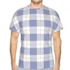 Męskie koszule Tshirty Plaid Art Poliester