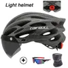 Cycling Helmets CAIRBULL Ultralight Helmet Mtb Bicycle Taillight Mountain Road Bike with Goggles Racing Speed Men Women 230728